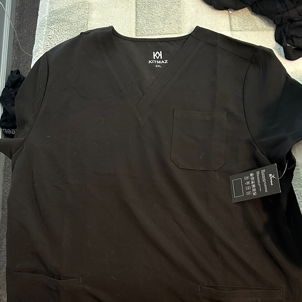 Black Women's Scrub Top